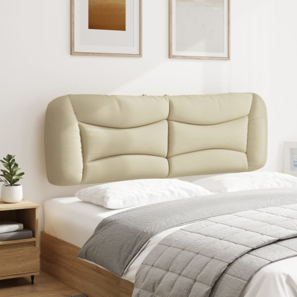 Almofadão de cabeceira 160 cm tecido creme M 4