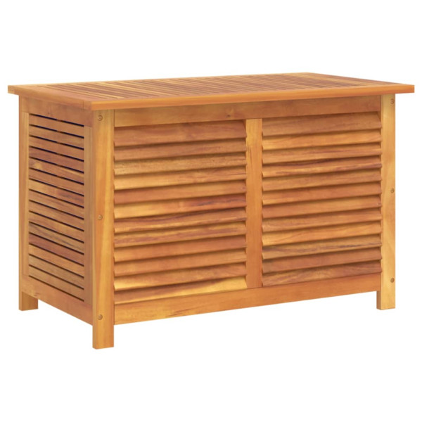 Caja de almacenaje de jardín madera maciza acacia 90x50x56 cm M 2