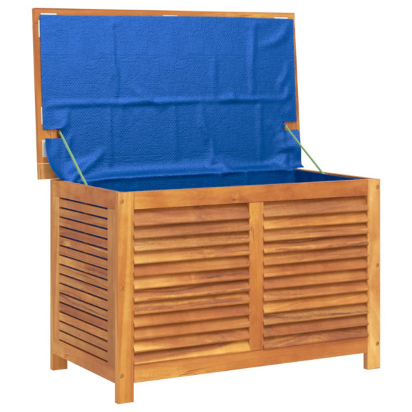 Caja de almacenaje de jardín madera maciza acacia 90x50x56 cm M 4