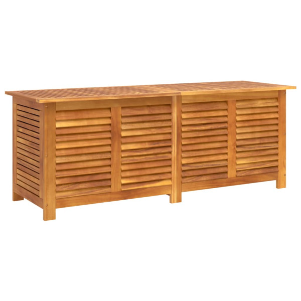 Caja de almacenaje de jardín madera maciza acacia 150x50x56 cm M 2