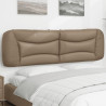 Cabecero de cama acolchado cuero sintético capuchino 180 cm 1