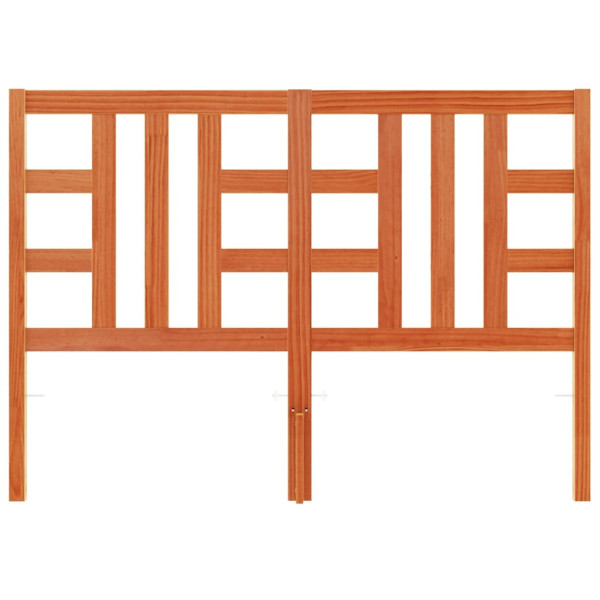 Cabeceira 150 cm madeira de pinho maciça castanho-mel M 4