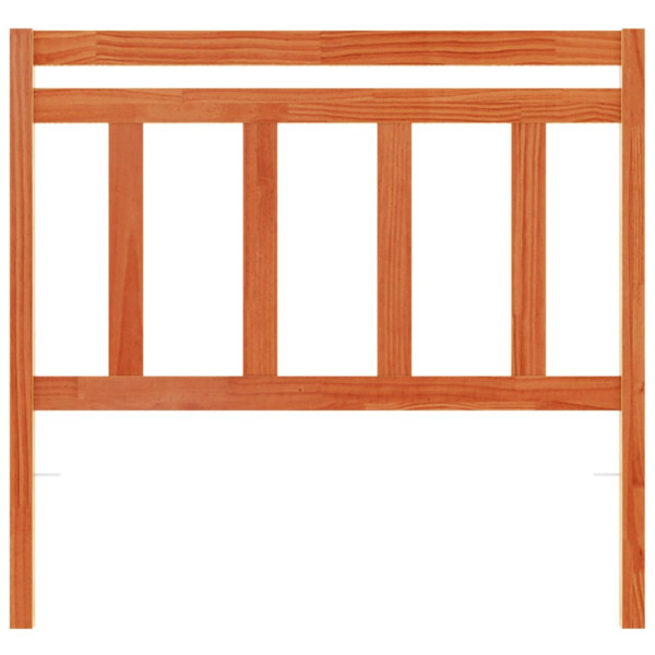 Cabecero de cama madera maciza de pino marrón cera 100 cm M 4