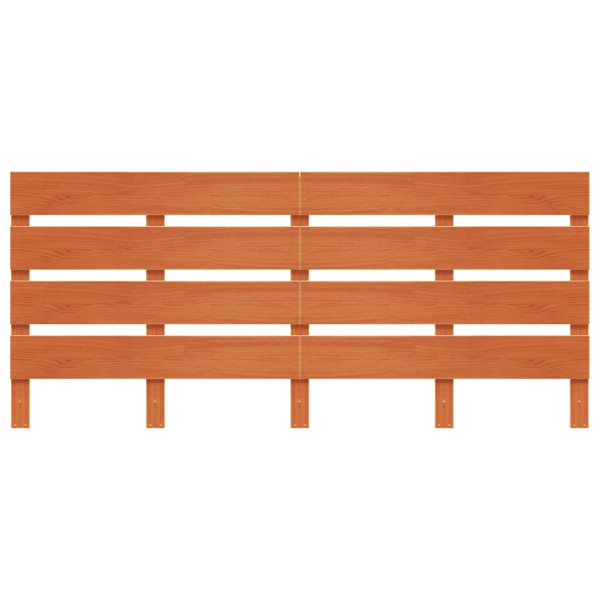 Cabecero de cama madera maciza de pino marrón cera 180 cm M 4