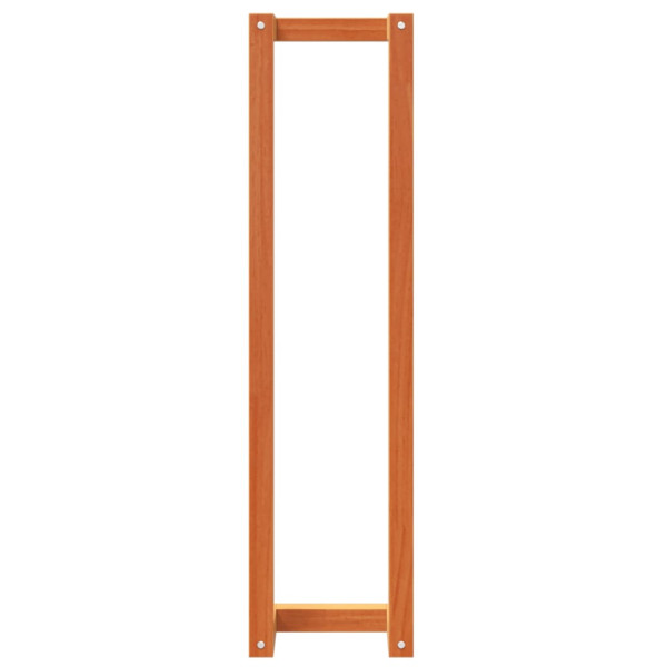 Toallero de madera de pino maciza marrón encerado 23x18x90 cm M 5