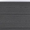 Conjunto de painéis de vedação 353x186 cm WPC cinzento 5