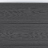 Conjunto de painéis de vedação 699x186 cm WPC cinzento 5