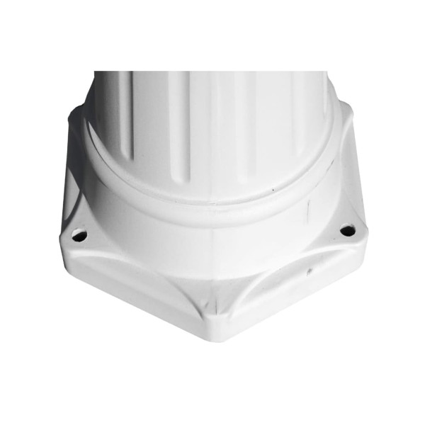 Kingston Candeeiro de pé para jardim 3 braços / 215 cm Branco M 5