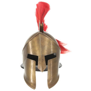 Capacete de soldado grego réplica LARP aço bronze H