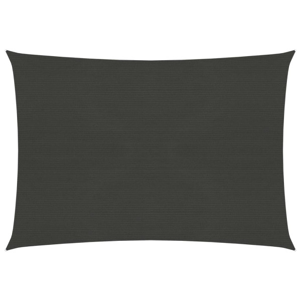 Toldo de vela gris antracita HDPE 160 g/m² 3.5x4.5 m D