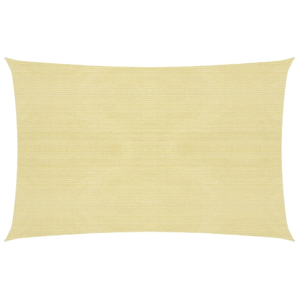 Toldo de vela HDPE beige 160 g/m² 2x3.5 m D