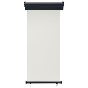 Toldo lateral de balcón color crema 85x250 cm H