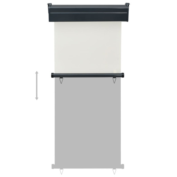 Toldo lateral de balcón color crema 85x250 cm M 5