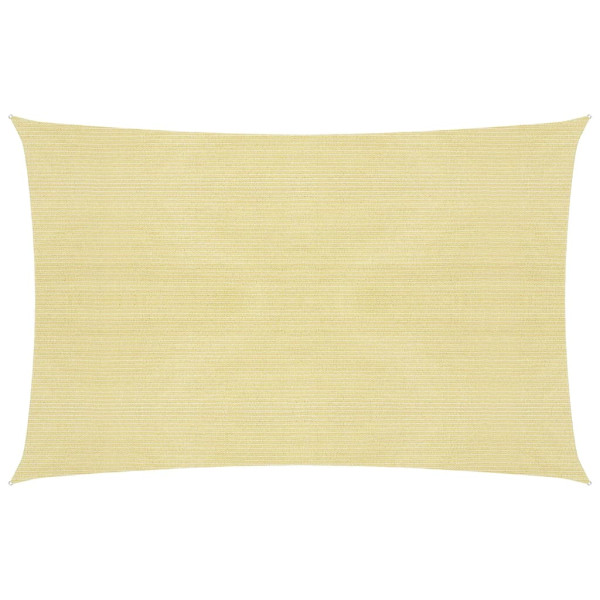 Toldo de vela HDPE beige 160 g/m² 2.5x4 m D