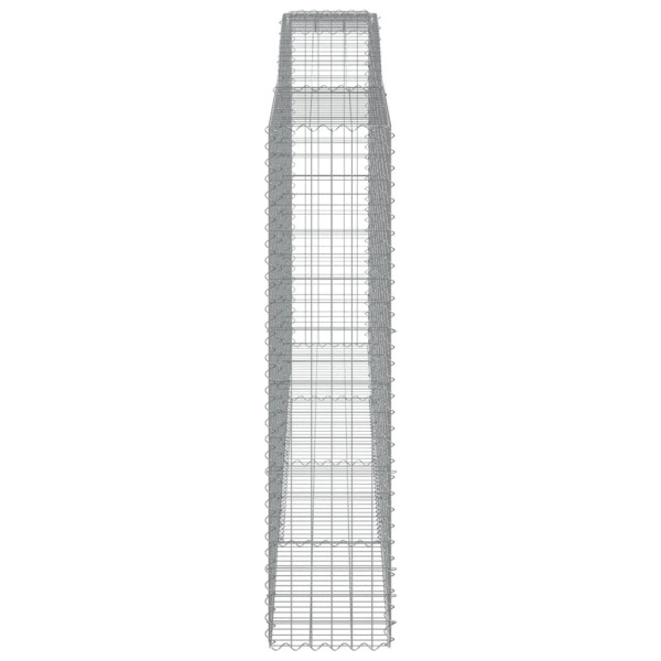 Cestos gabião arqueados 8pcs 400x50x200/220cm ferro galvanizado M 5