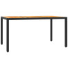 Set de muebles jardín 5 pzas con cojines ratán sintético negro 4