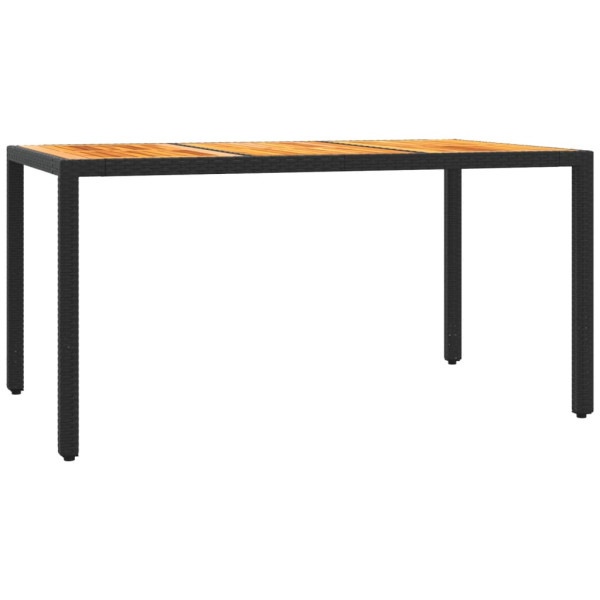 5 pcs conjunto de jantar p/ jardim c/ almofadões vime PE preto M 4