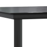 Set de muebles jardín 5 pzas con cojines ratán sintético negro 4