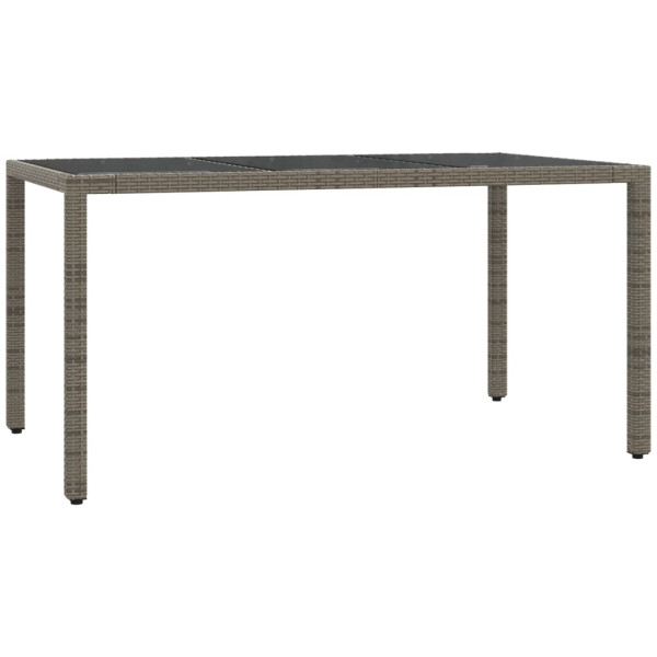 7 pcs conjunto de jantar p/ jardim c/ almofadões vime PE cinza M 4