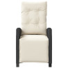 Sillones reclinables jardín con reposapiés 2 uds ratán PE negro 5