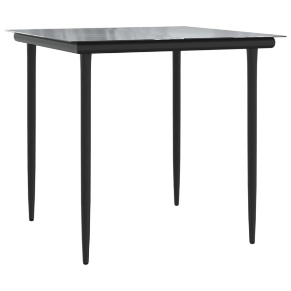 3 pcs conjunto bistrô com almofadões vime PE cinza M 4