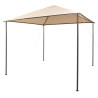 Gazebo tenda com toldo 3x3 m aço bege 1