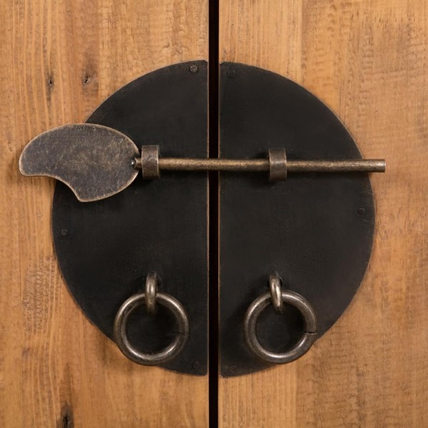 Conjunto de casa de banho 5 pcs madeira de pinho maciça M 4