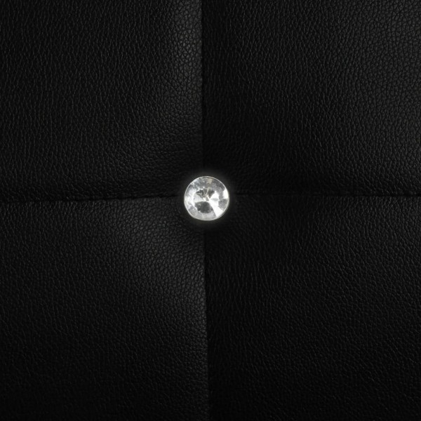 Sillas de comedor 6 unidades cuero sintético negro M 2