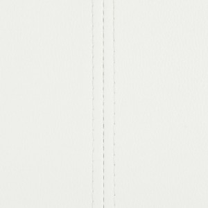 Cadeiras de jantar cantilever 6 pcs couro artificial branco H