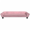 Cama para cães 100x50x21 cm veludo rosa 3