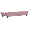 Cama para cães 100x50x21 cm veludo rosa 5