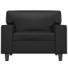 Sillón cuero sintético negro 60 cm 3