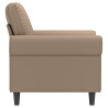 Sillón cuero sintético color capuchino 60 cm 4