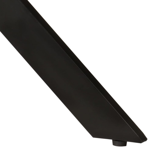 Mesa de jantar Ø110x78 cm madeira de mangueira maciça e aço M 4