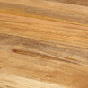 Mesa de jantar Ø110x78 cm madeira de mangueira maciça e aço 5
