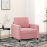 Poltrona 60 cm veludo rosa 1