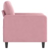 Sillón de terciopelo rosa 60 cm 4