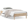 Estructura de cama madera maciza de pino 100x200 cm 1