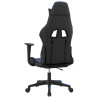 Silla gaming cuero sintético negro y azul 5