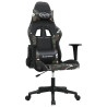 Cadeira gaming couro artificial preto e camuflado 2
