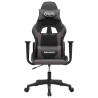 Silla gaming cuero sintético negro y gris 3