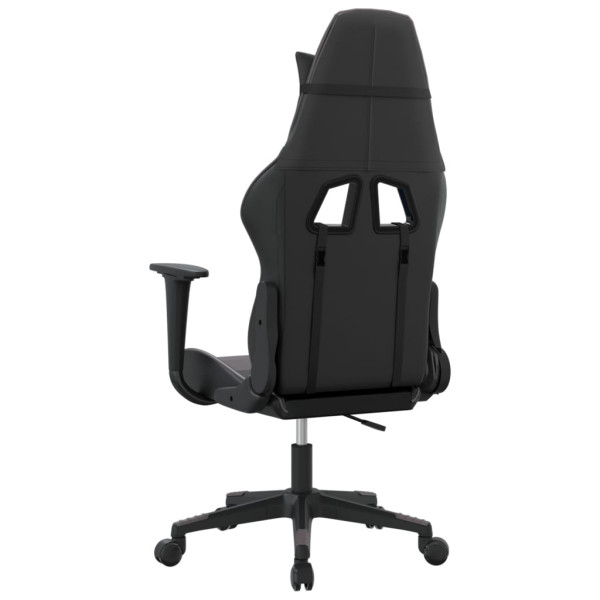 Silla gaming cuero sintético negro y gris M 5