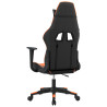 Silla gaming cuero sintético negro y naranja 5