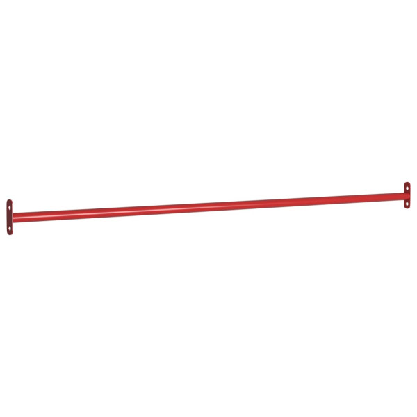 Barra horizontal de gimnasia de acero rojo 125 cm D