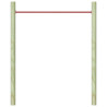 Barra horizontal de gimnasia de acero rojo 125 cm 5