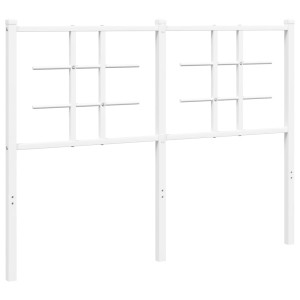 Cabeceira de cama 120 cm metal branco H