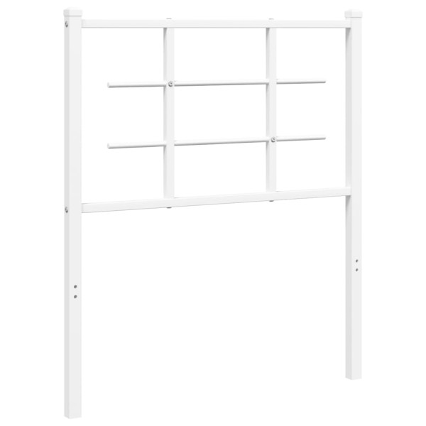 Cabecero de metal blanco 75 cm M 2