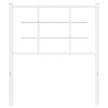Cabecero de metal blanco 75 cm 3