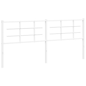 Cabeceira de cama 200 cm metal branco H