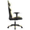 Silla gaming cuero sintético negro y dorado 4